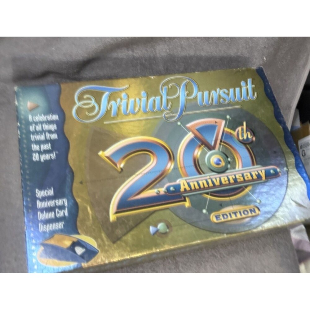 Trivial Pursuit 20th Anniversary Edition Trivia Game 2002 Original Box